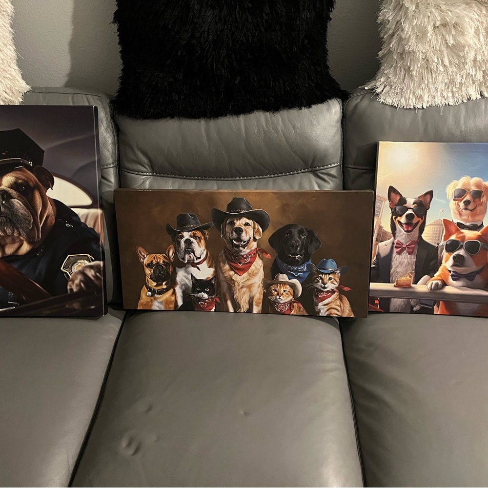 Dog Canvas Art Set